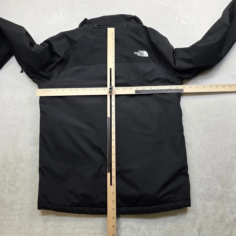 The North Face HyVent Jacket Mens Small‎ Black Insulated Zip Waterproof